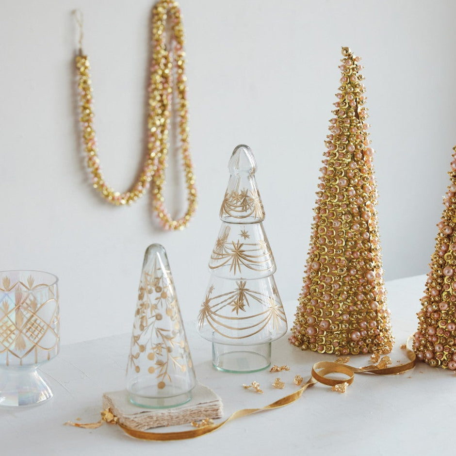 Silent Night Etched Glass Tree