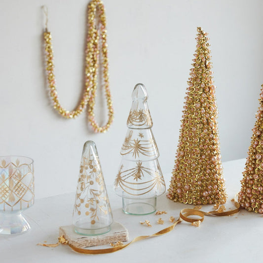 Silent Night Etched Glass Tree