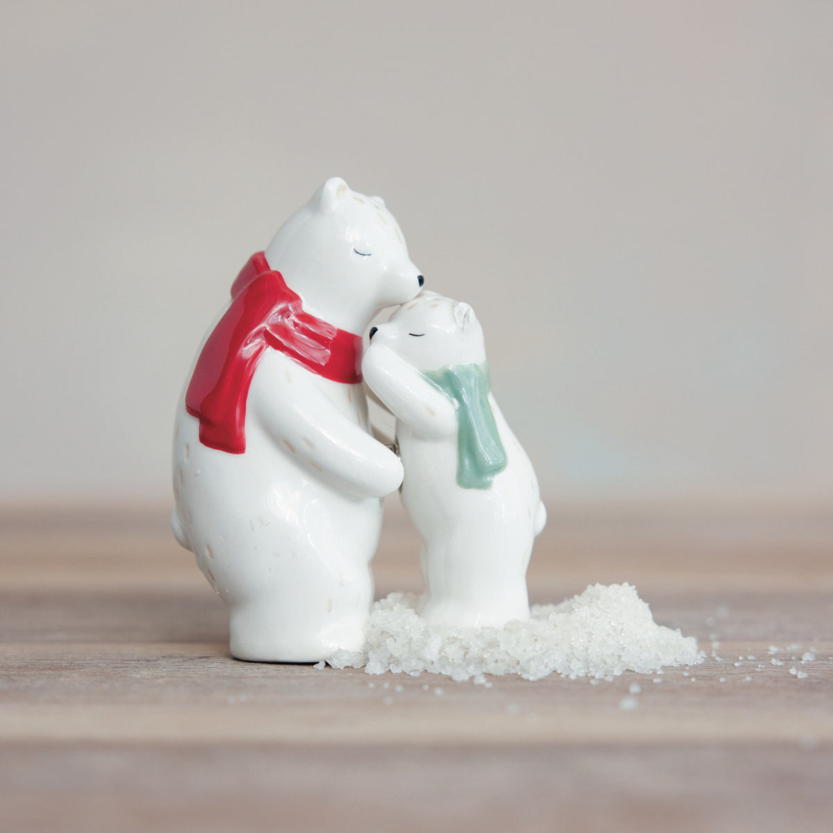 Hugging Polar Bear Salt & Pepper Shakers