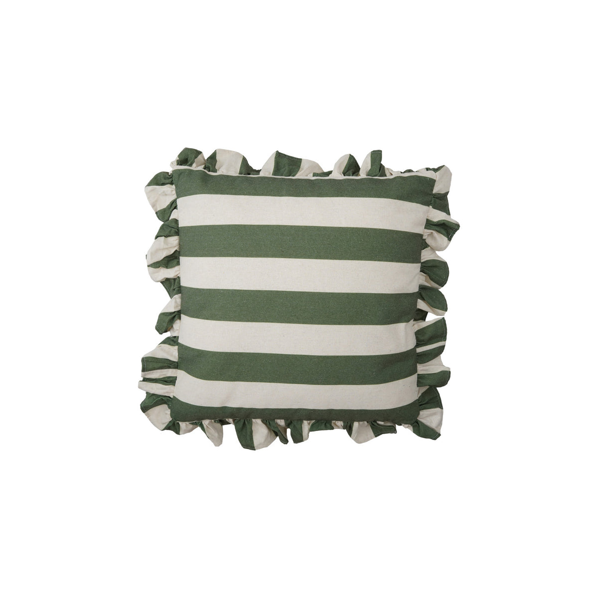 Ruffle Striped Pillow