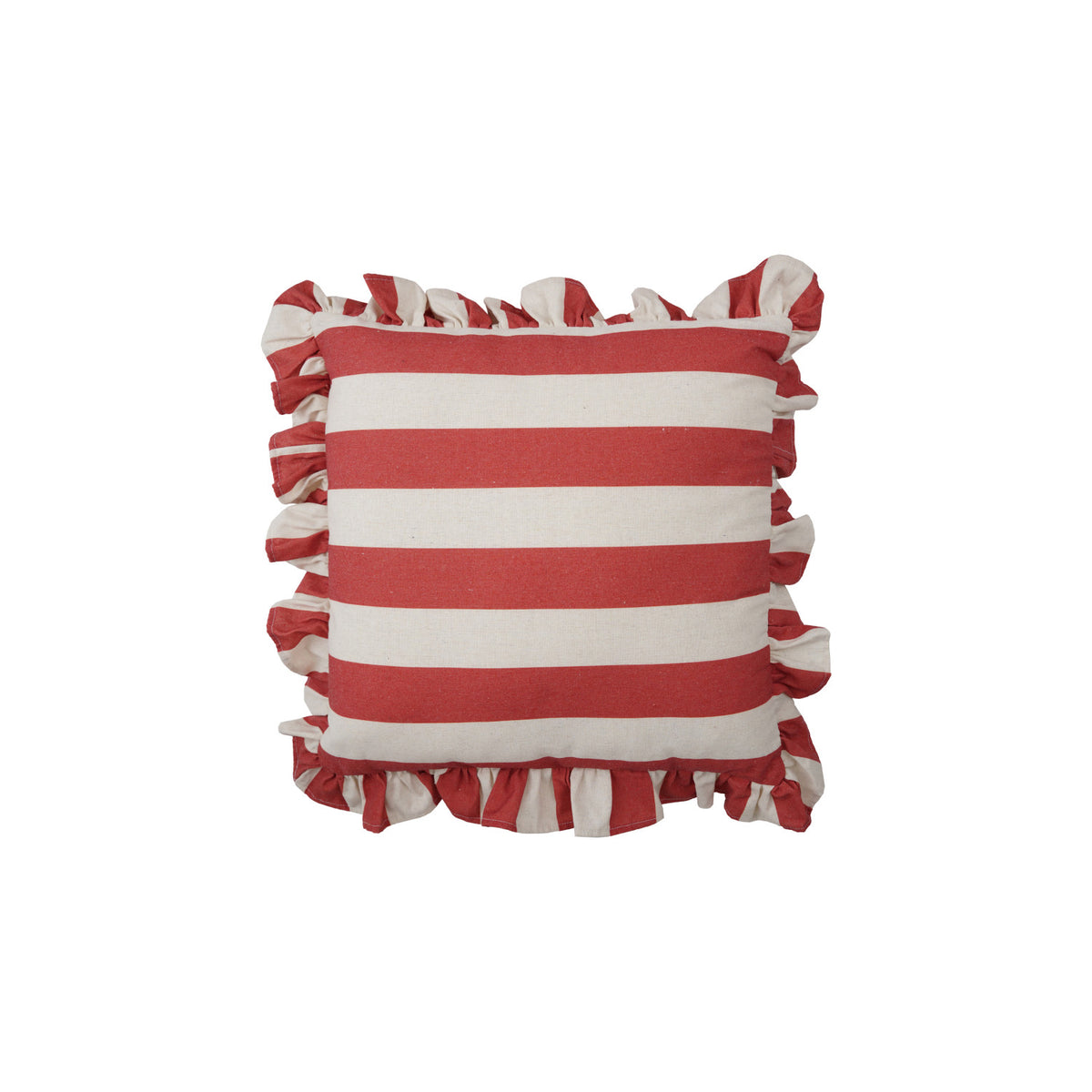 Ruffle Striped Pillow