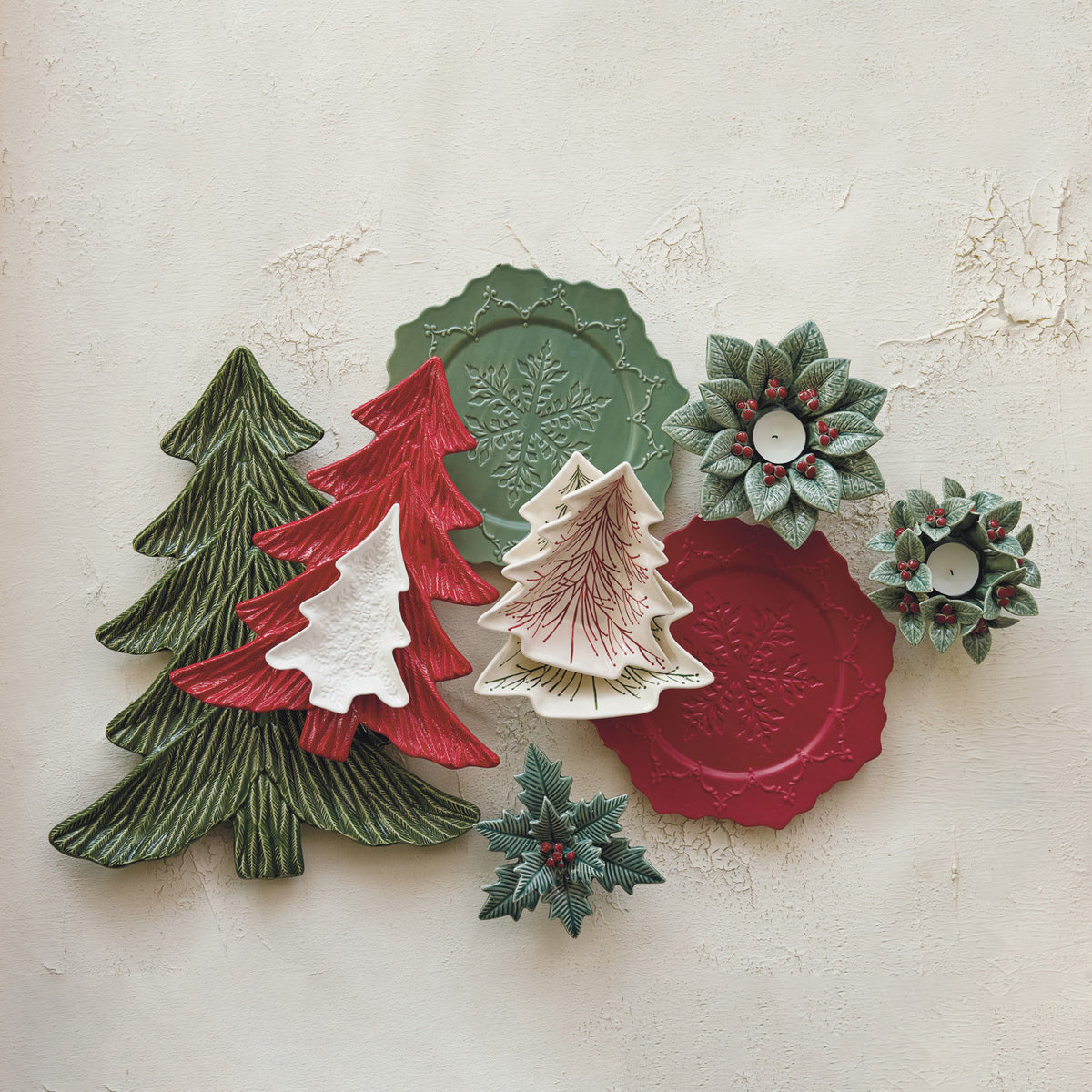 Ceramic Tree Shaped Dishes