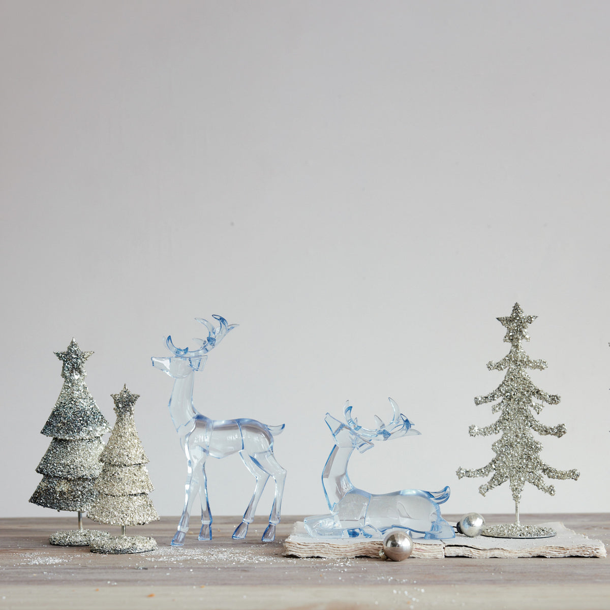 Silver Metal Tree with Antique Finish