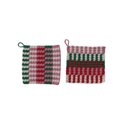 Holiday Cotton Crocheted Pot Holder