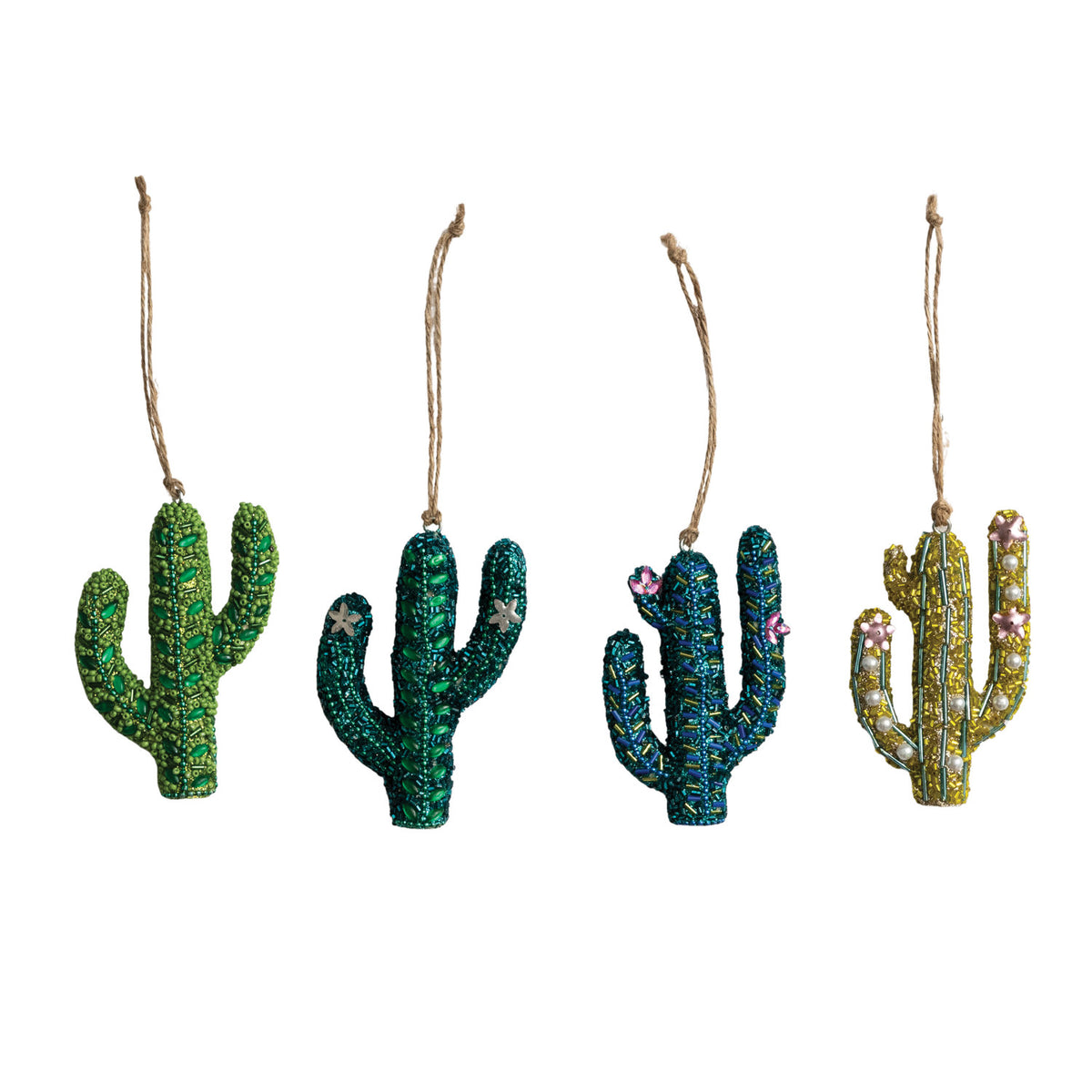 Beaded Cactus Ornament