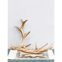 Load image into Gallery viewer, Gold Resin Antler Decor
