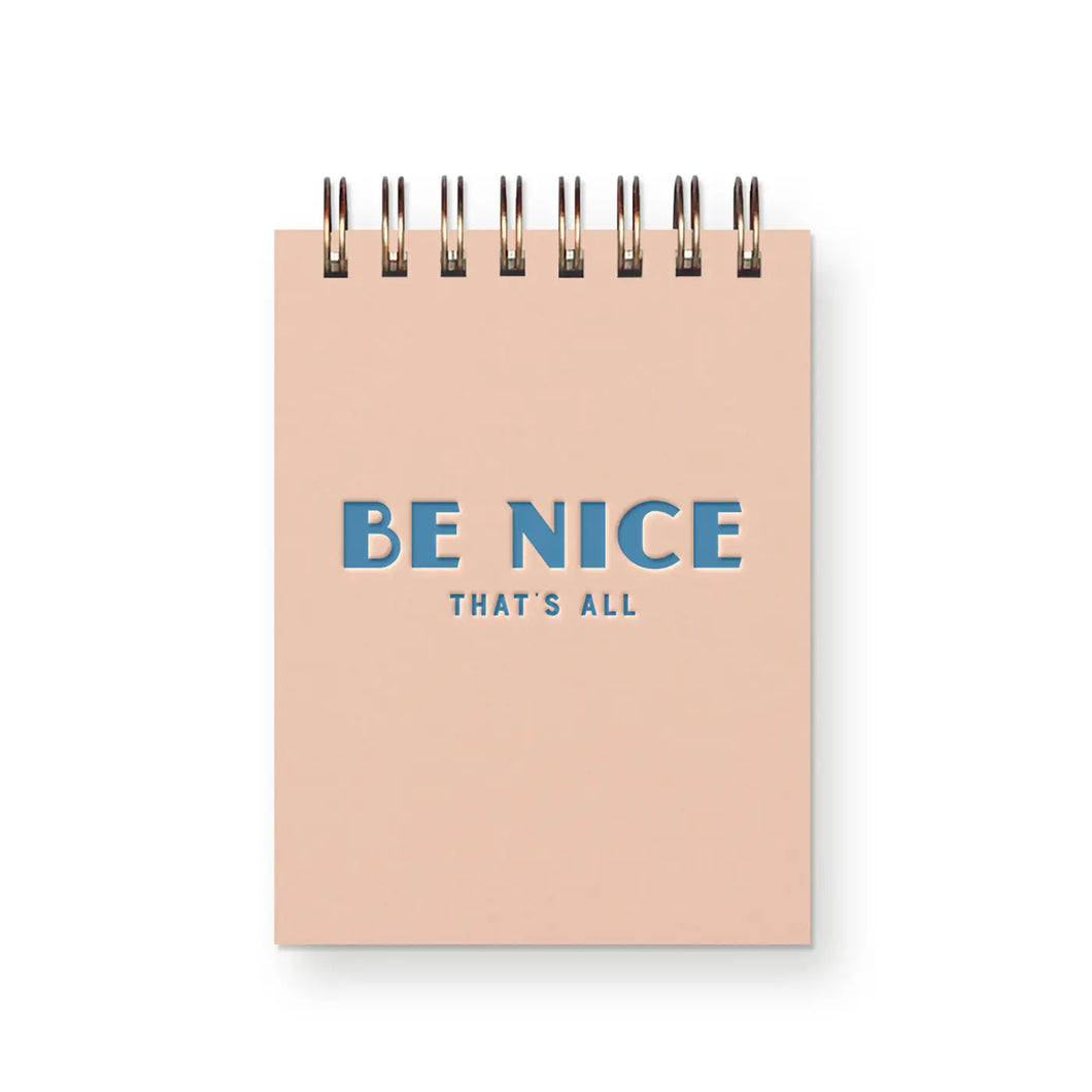Be Nice Mini Jotter Notebook
