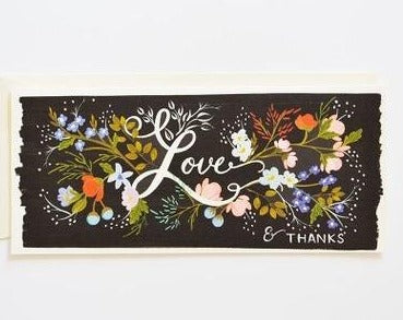 Love Florals Thank You Card