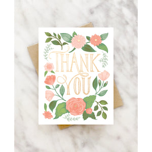 Floral Thank You card