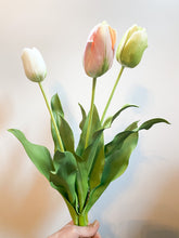 Load image into Gallery viewer, 3 foam Faux - artificial flowers - tulips - Fake
