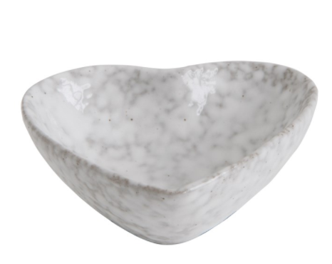 Stoneware Heart Dish