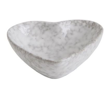 Stoneware Heart Dish