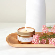Load image into Gallery viewer, 4oz Gold Travel Candle - Wild Flowers
