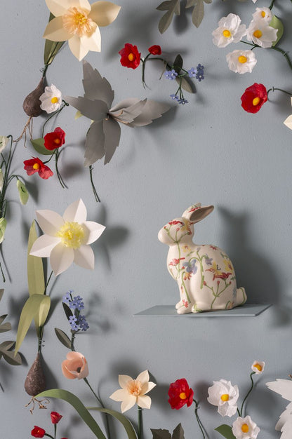 Flower Fields Bunny Figurine
