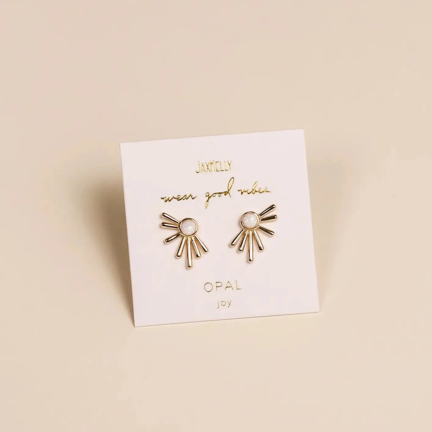 Sun Ray Opal Studs
