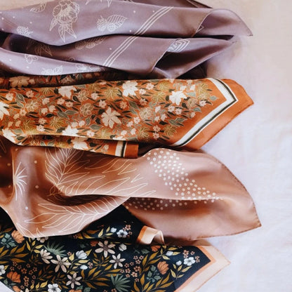 Laura Makes 100% Silk Bandana Scarf