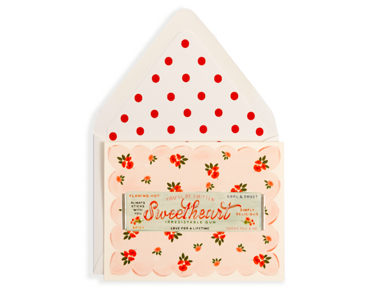 Sweetheart Gum Valentine Card
