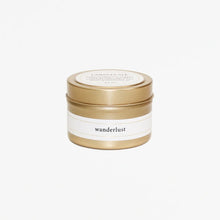 Load image into Gallery viewer, 4oz Gold Travel Candle - Wanderlust
