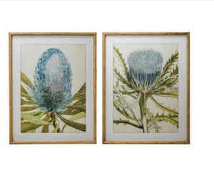 Blue Protea Framed Art