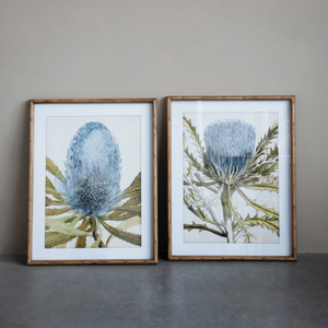 Blue Protea Framed Art