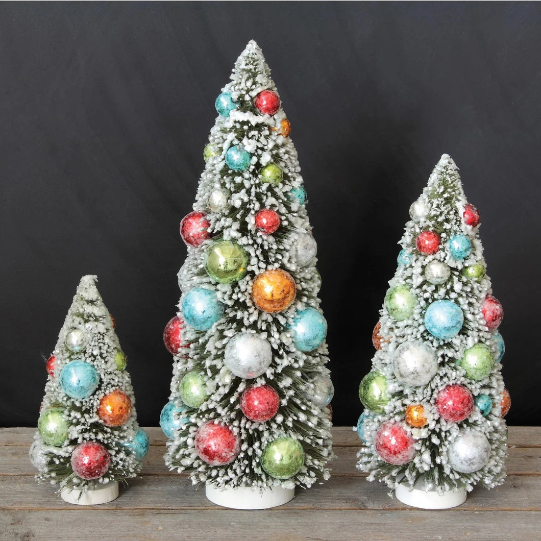 Bright Ornament Bottle Brush Trees