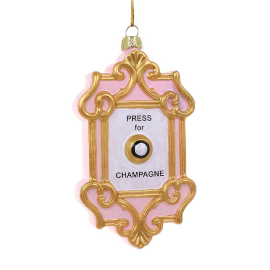 Champagne Button Ornament