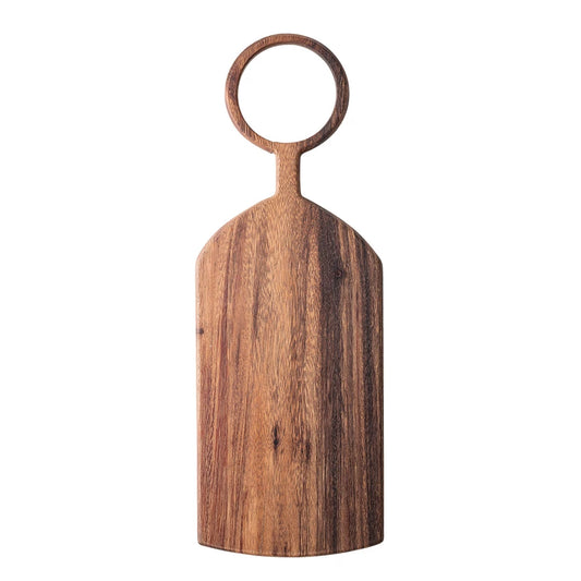 Addie Acacia Round Handle Cutting Board