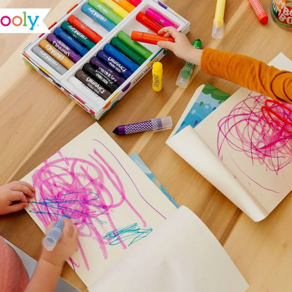 Chunkies Paint Sticks Variety Pack in use