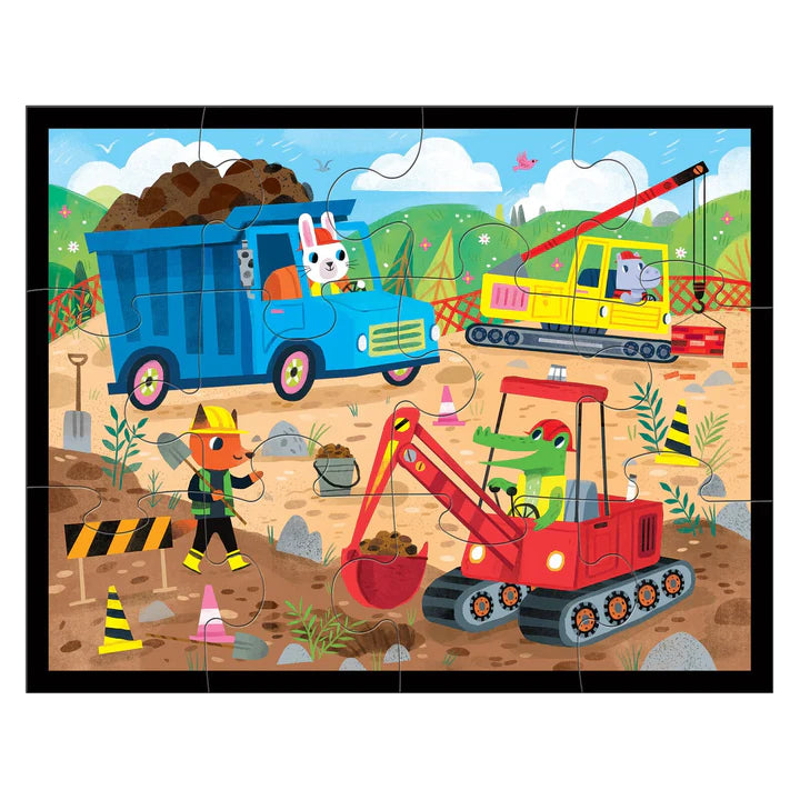 12pc Pouch Puzzle - Construction Site