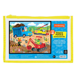 12pc Pouch Puzzle - Construction Site