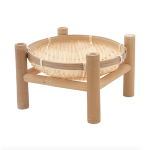 Decorative Bamboo Tray with Stand