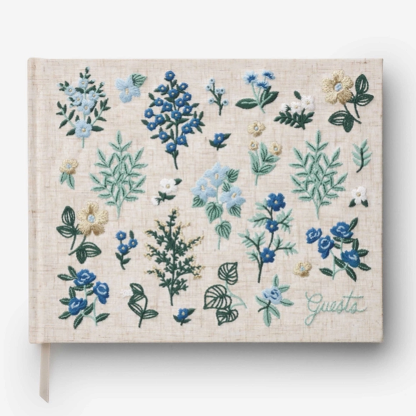 Embroidered Guest Book