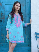 Load image into Gallery viewer, Emilia Tunic Turquoise
