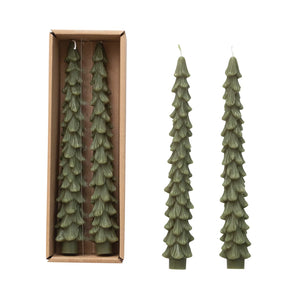 10" Tree Shaped Boxed Tapers