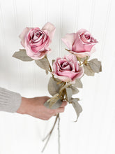 Load image into Gallery viewer, Pink Dry Holland Rose Faux Fake Artificial 
