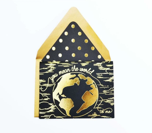 First Snow" You mean the World" Gold Foil Card 