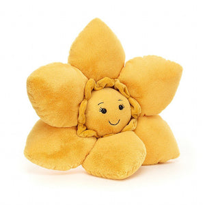 Yellow Daffodil shaped Jellycat 