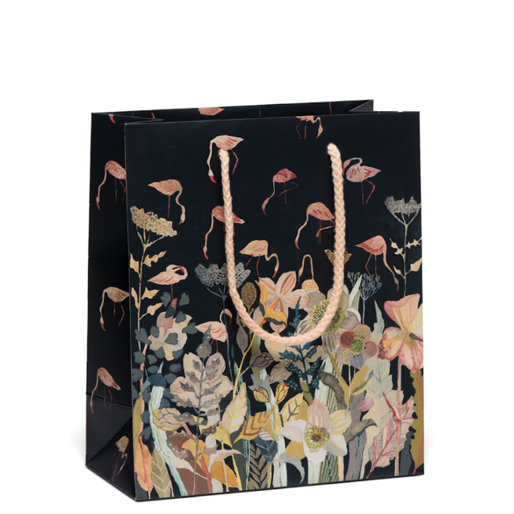 Floral Flamingo Gift Bag