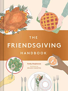 hard cover book with Thanksgiving setting on cover for friends