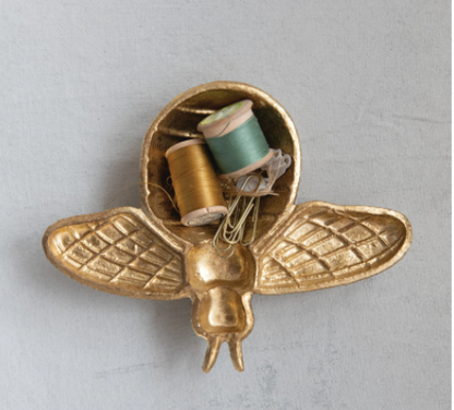 Gold Bee Decorative Dish