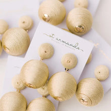 Load image into Gallery viewer, Gold Metallic Lido Pom Poms
