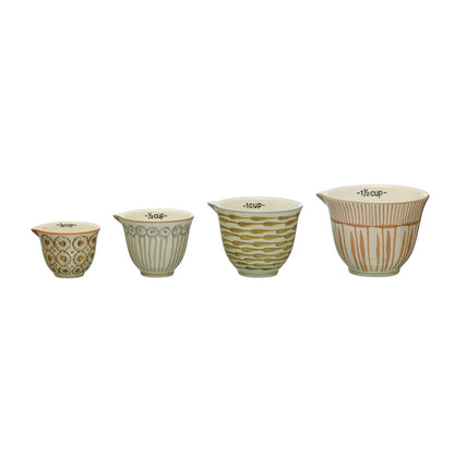 Charming Hand Painted Measuring Cups