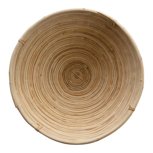 Rais Natural Hand Woven Cane Bowls