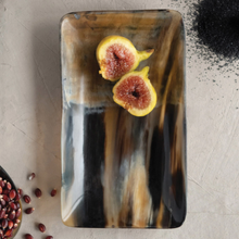 Load image into Gallery viewer, Natural Horn Tray with Fig + Pomegranate 
