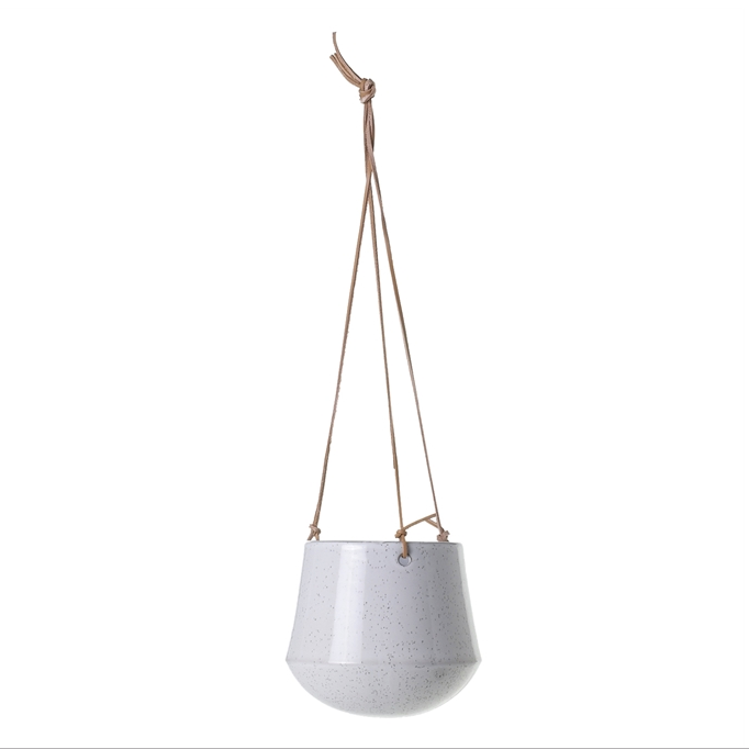 Kenzie Hanging pot with Leather rope