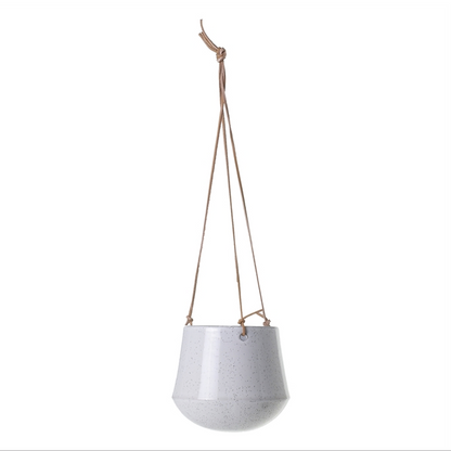 Kenzie Hanging pot with Leather rope