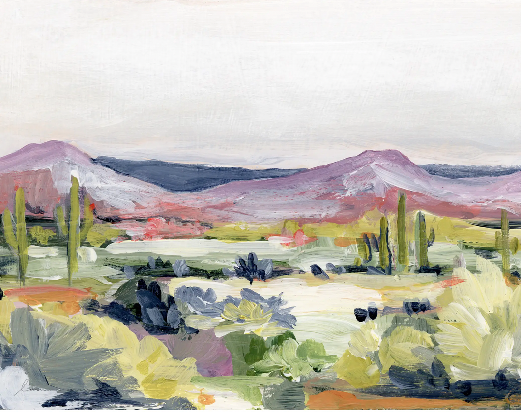 Desert Floral Horizontal Canvas Print