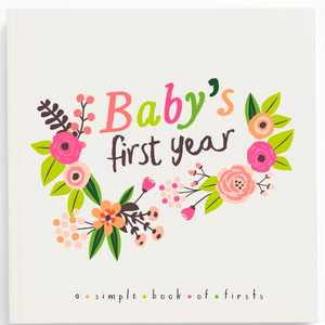 Little Artist Memory Book decorated with blooming florals 