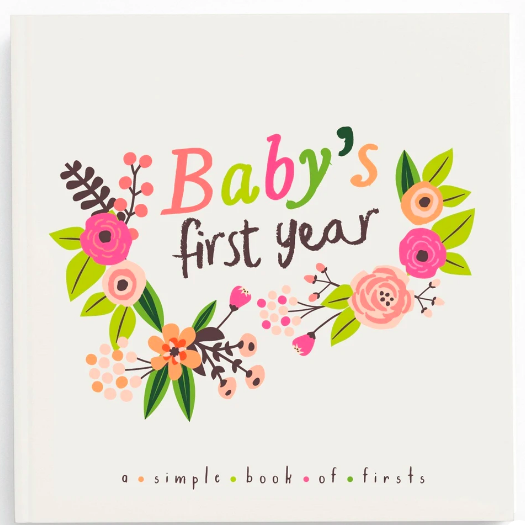Little Artist Memory Book decorated with blooming florals 
