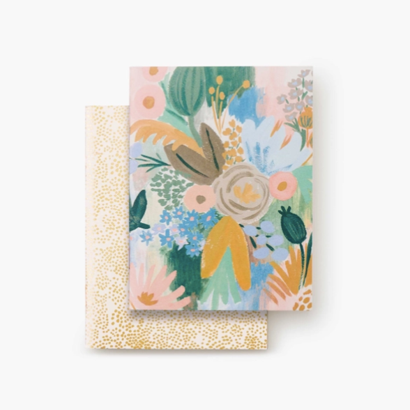 pretty pastel and gold foil pocket notebooks